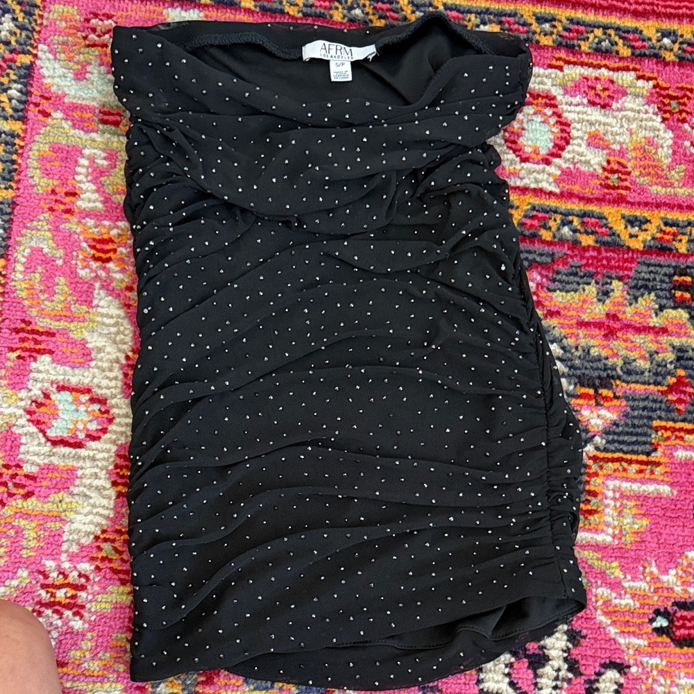 AFRM Black Top with Silver Accents